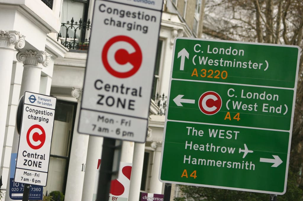 Congestion charge in Londra