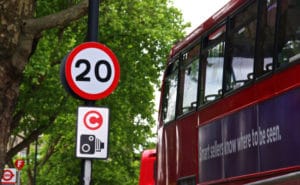 Limita de viteza din centrul Londrei